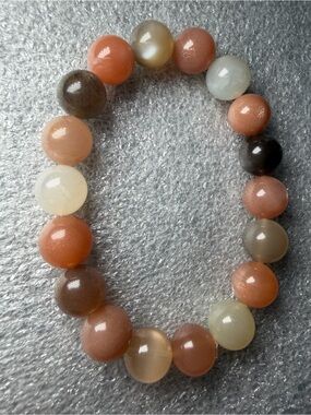High Quality Super Flashy Rainbow Moonstone Natural Crystal Bracelet